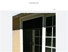Tablet Screenshot of kool-air.com